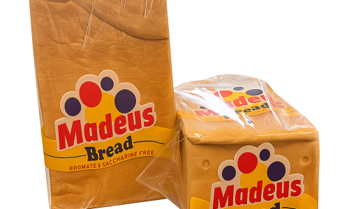 Madeus Bread Loaves on White Background Madeus Bread Loaves on White Background
